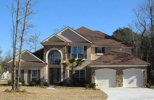 image of 2 story mediterranean house plan 6514